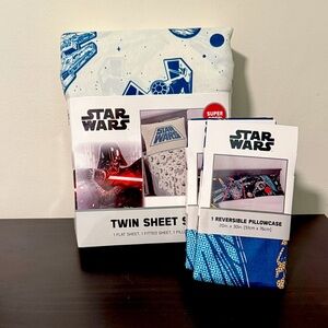 Star Wars Twin Sheet Set w/ Extra‎ Pillowcases | Brand New, Never Opened